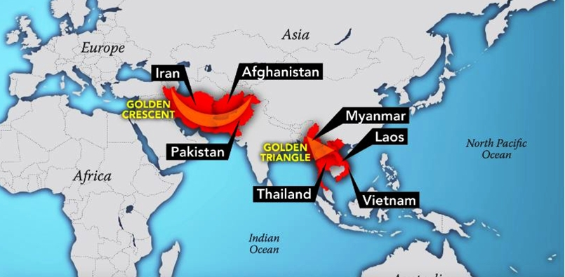 Drug-Producing Regions in World